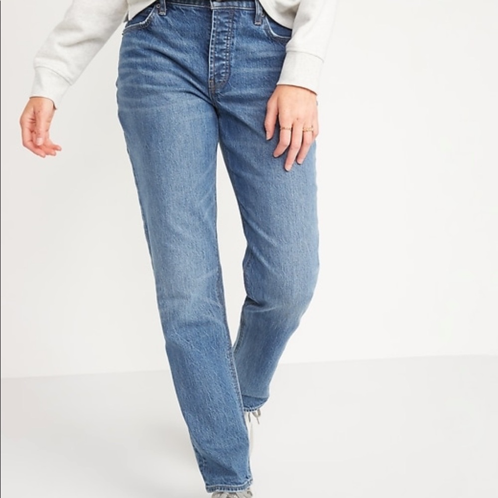 Slouchy straight jeans